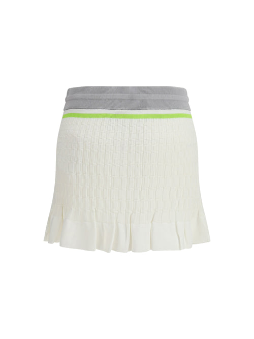 Casablanca Tennis Mini Skirt - White