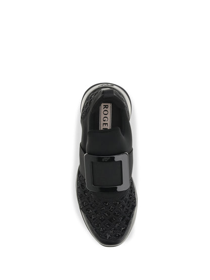Roger Vivier Viv' Run Sneakers - Black