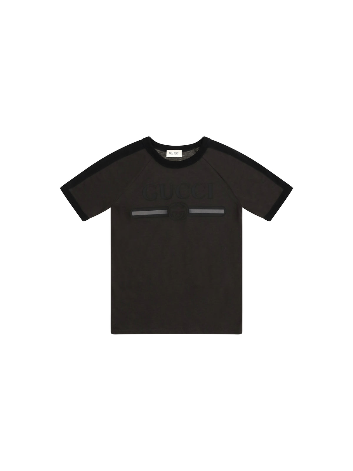 Gucci Logo T-shirt for Boy - Dusty Dark Grey/Mc