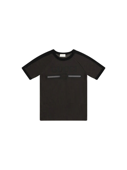 Gucci Logo T-shirt for Boy - Dusty Dark Grey/Mc