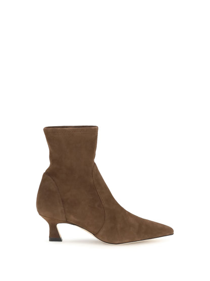 Stuart Weitzman Vinnie Ankle Boots - Cigar