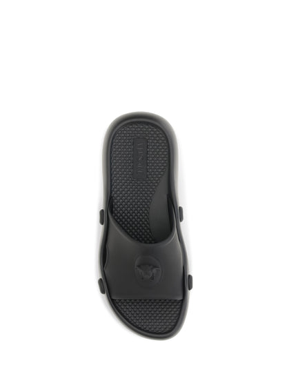Versace Nettuno rubber slide - Black