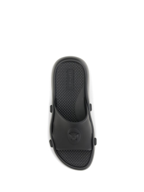 Versace Nettuno rubber slide - Black
