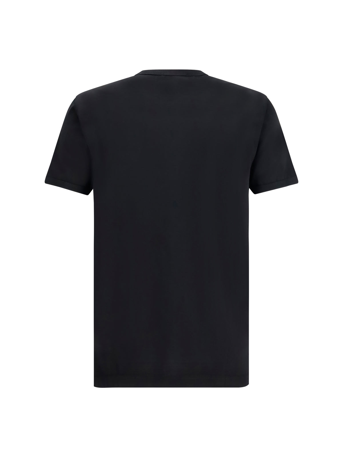 Dolce & Gabbana Cotton T-shirt with logo plaque - Black