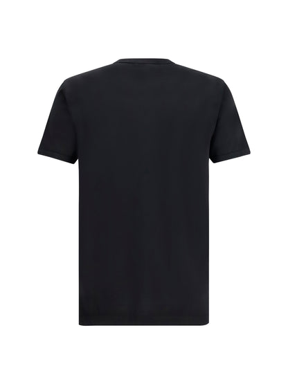 Dolce & Gabbana Cotton T-shirt with logo plaque - Black