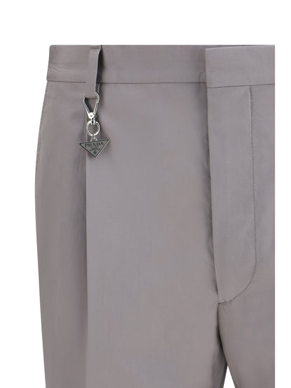 Prada Tailored cotton poplin Pants - Acciaio