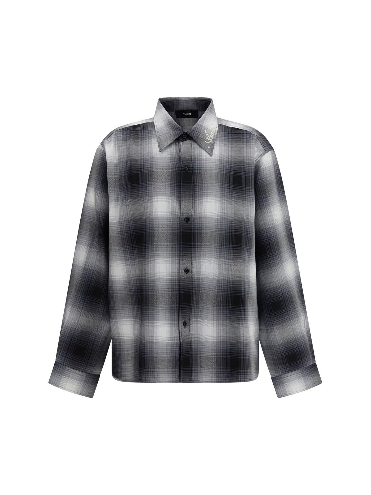 Amiri Oversized flannel Shirt - Black