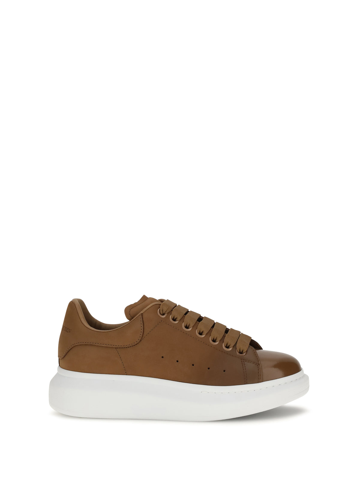 Alexander Mcqueen Oversized Sneakers in lea - Brown