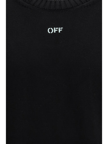 OFF-WHITE Diagonal Arrow Fuzzy Sweater