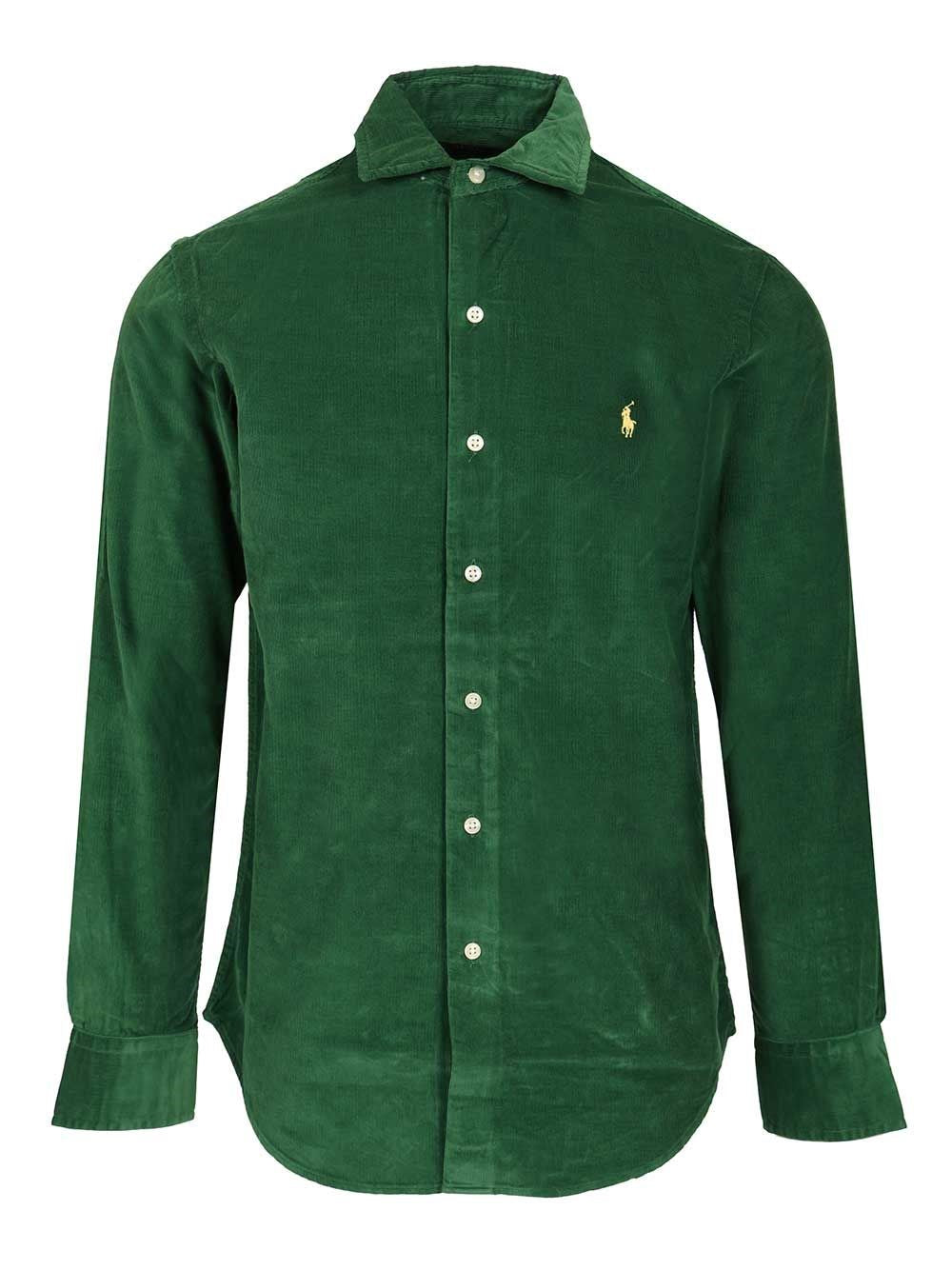 Polo Ralph Lauren Custom Fit Velvet Shirt - Green