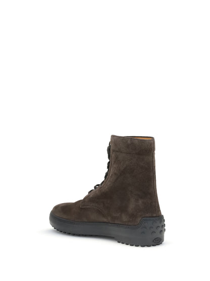 Tod'S Suede Ankle Boots - Testa Moro