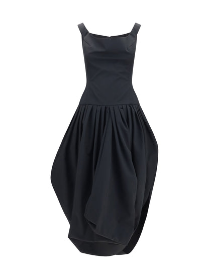 Magda Butrym Off-the-shoulder midi Dress - Black