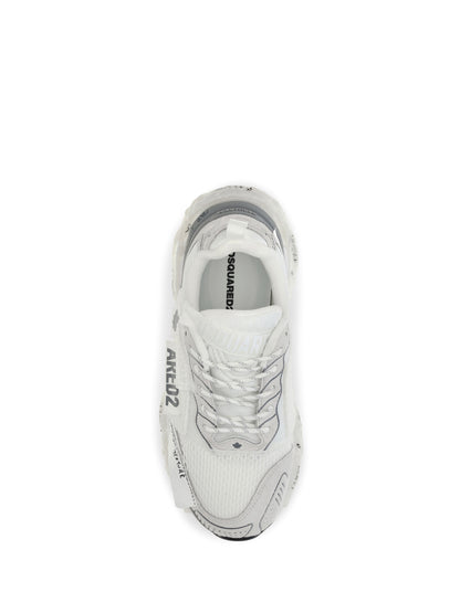 Dsquared2 Faster Sneakers with patches - White Sporco