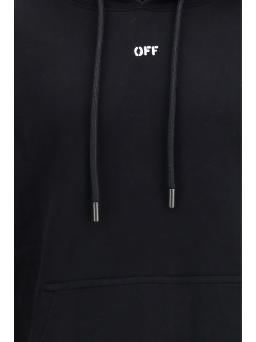 Off-White Chain Araldic Arrow Skate Hoodie - Black