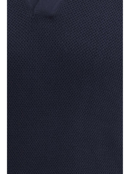ZEGNA Premium Cotton Polo with open collar