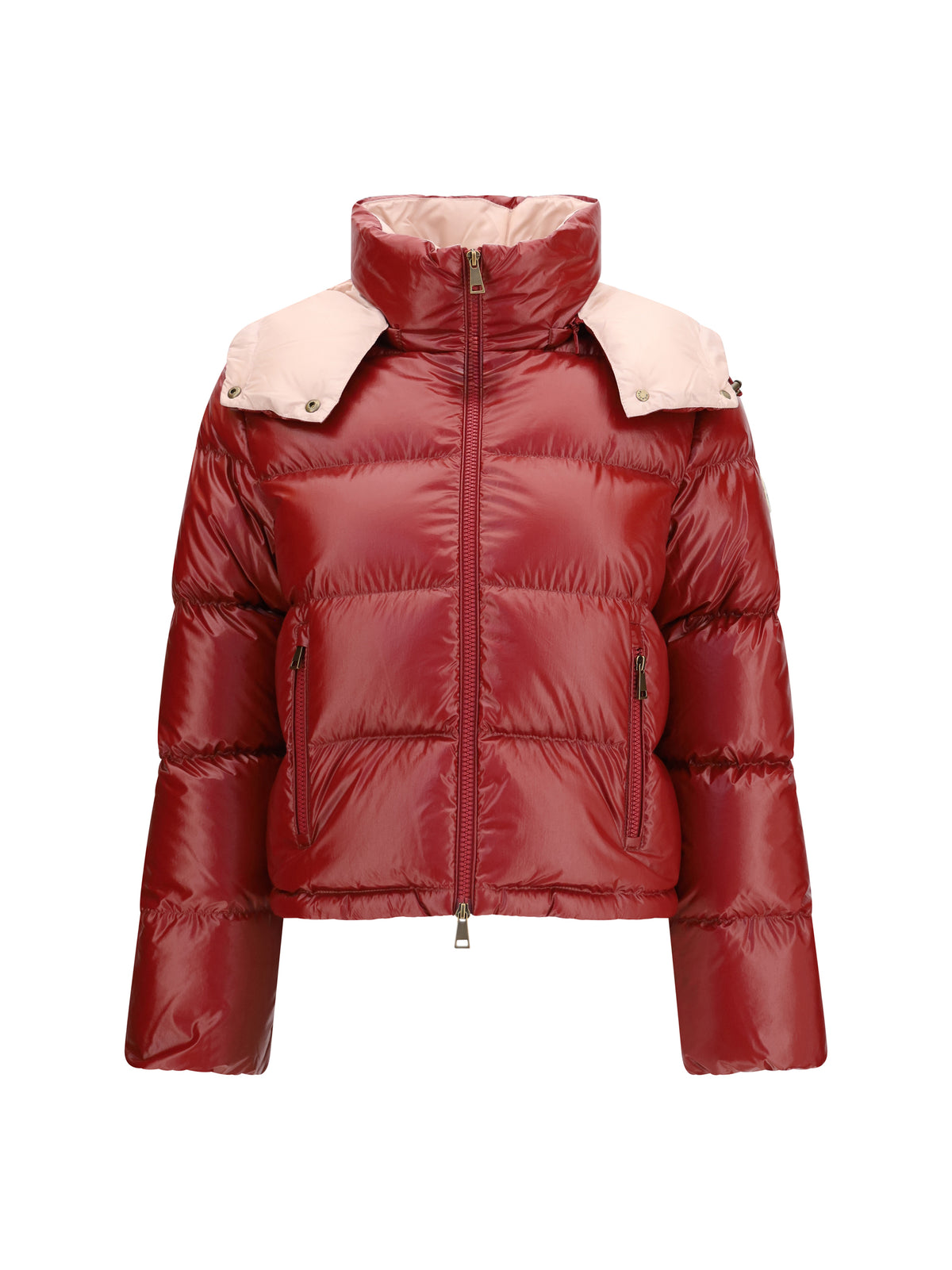 Moncler Niveole short nylon Down Jacket - Medium Red