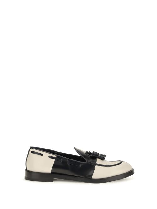 Fratelli Rossetti Brera Damier bicolor leather Loafers - Black