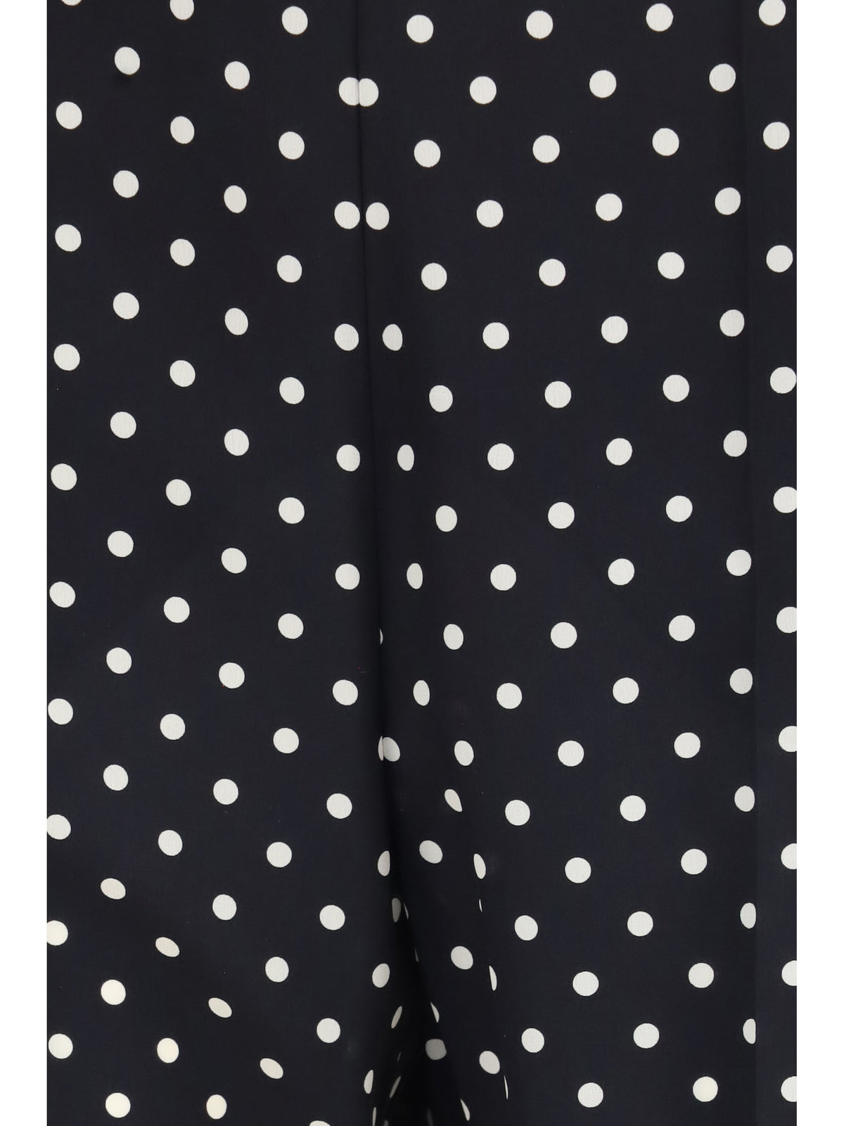 Valentino Polka-dot crêpe de chine Pants - Black/Betulla