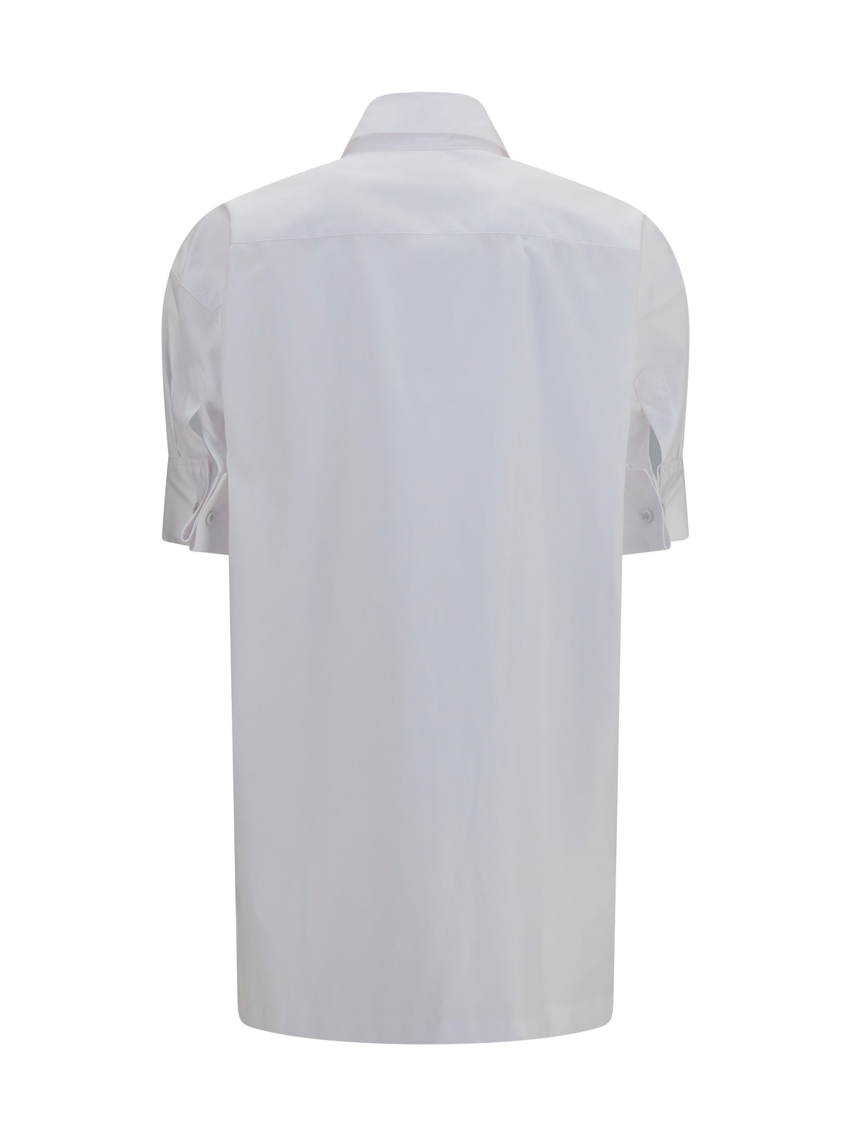 Dries Van Noten Cotton Shirt with scarf detail - White