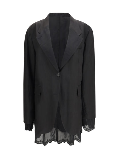 Our Legacy Reversible drip single breasted Blazer - Soot Black