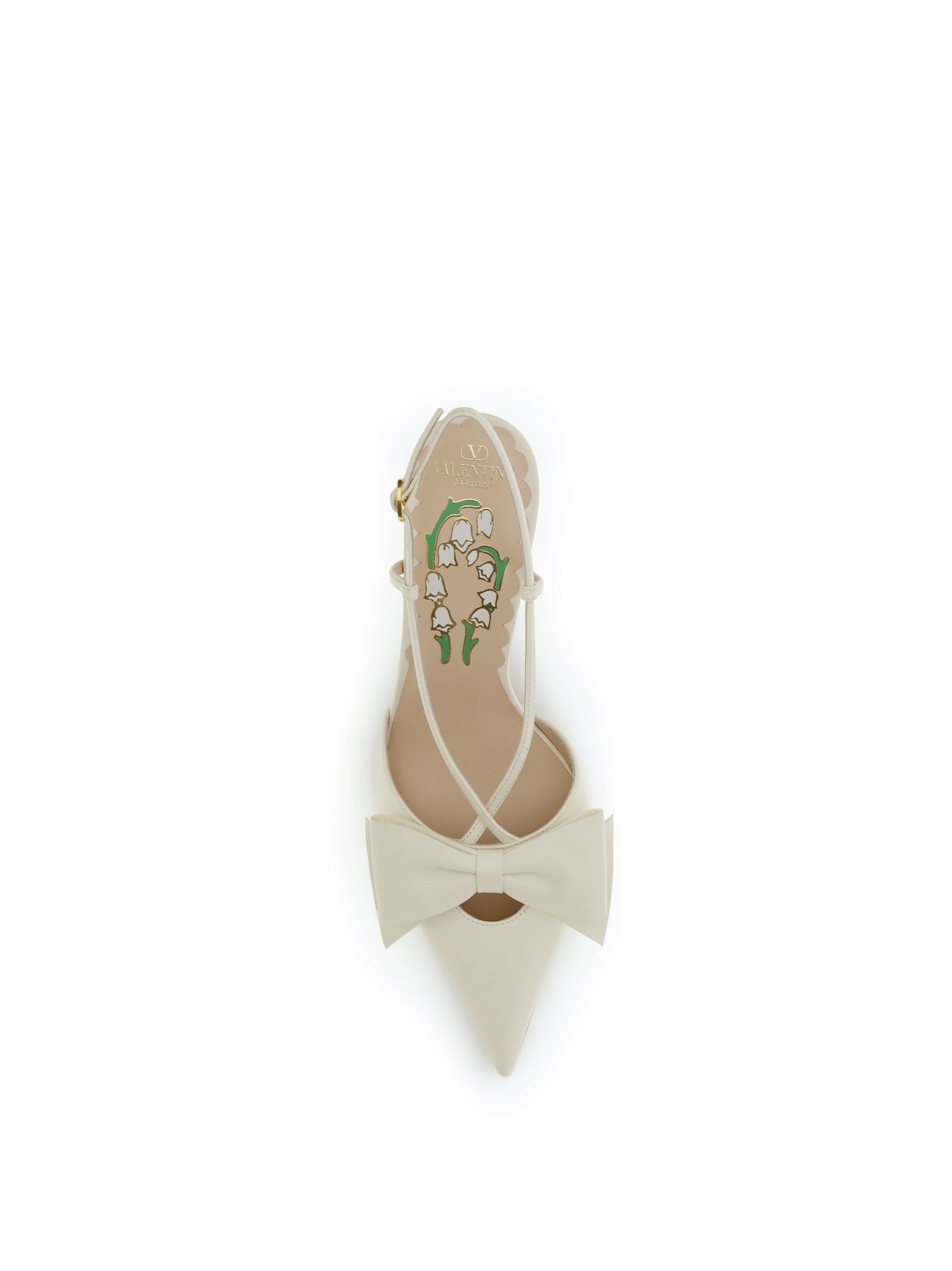 VALENTINO GARAVANI Bowow slingback leather Pump