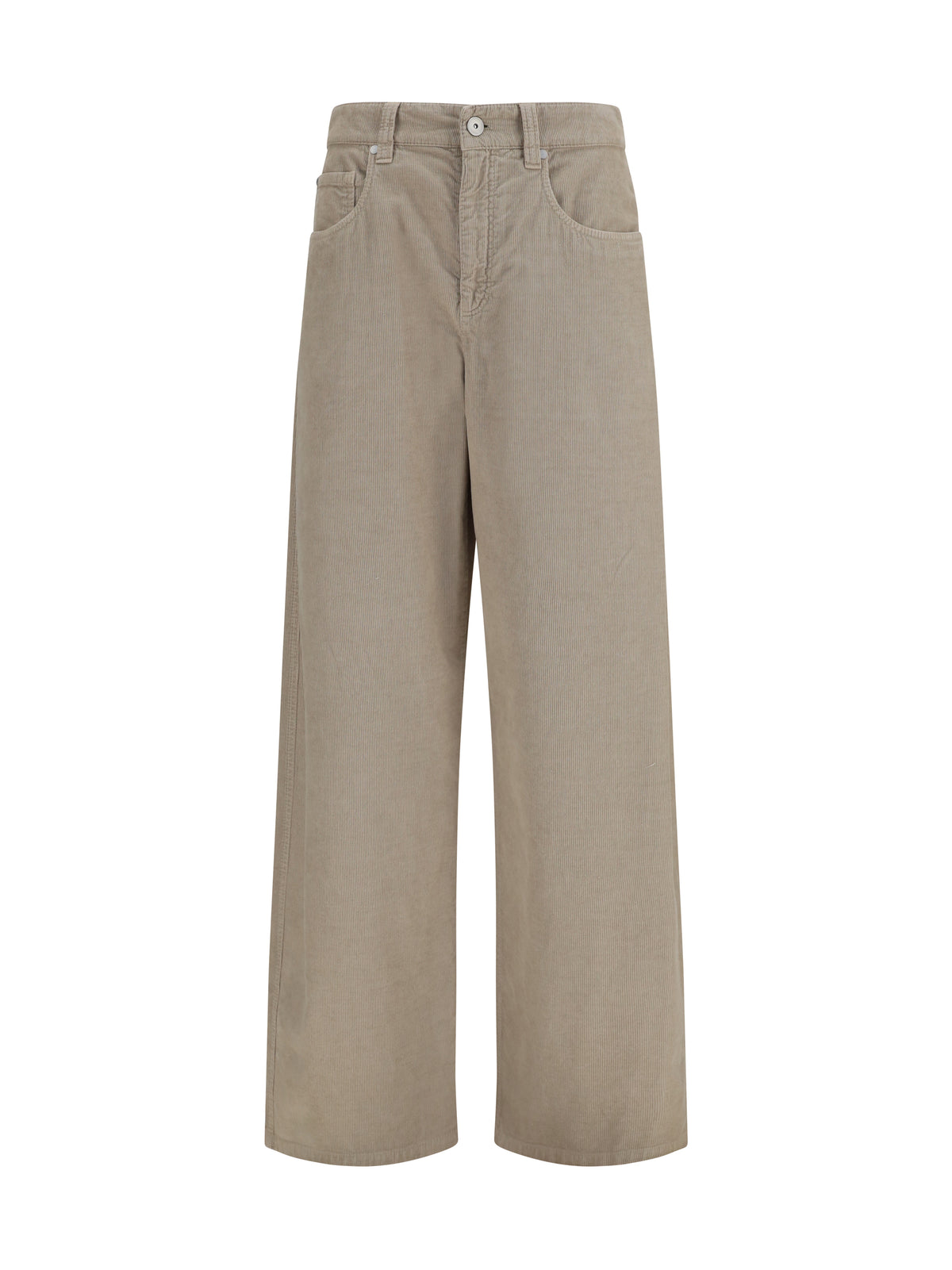 Brunello Cucinelli Straight-leg cotton and linen Pants - Deep Beige