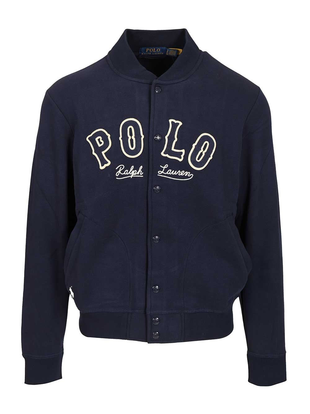 Polo Ralph Lauren Rl Fleece Western-Logo Jacket - Blue
