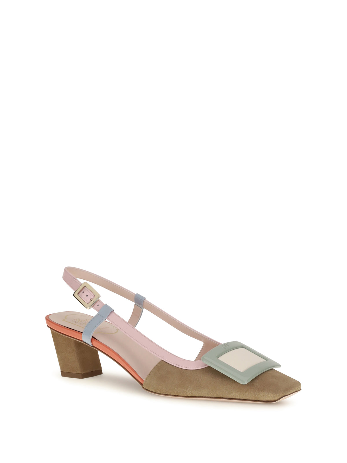 Roger Vivier Suede Belle Vivier slingback Pumps - S812+M427+U017+R207+C019
