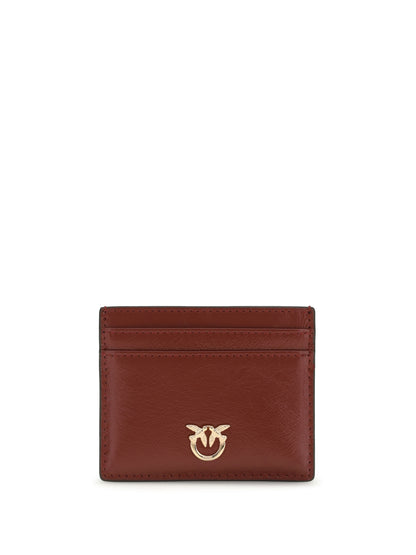 PINKO Shiny leather Card Holder