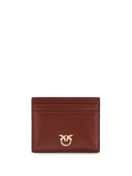 PINKO Shiny leather Card Holder