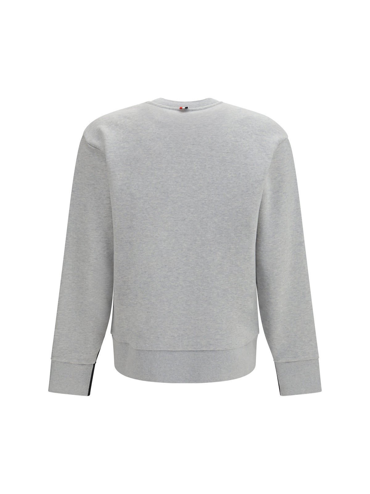 Thom Browne Colorblock Crewneck Sweatshirt with 4-bar detail - Dark Grey / Pale Grey