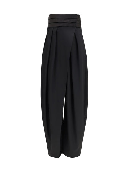 AlaïA Rounded tuxedo wool Pants - Noir Alaia