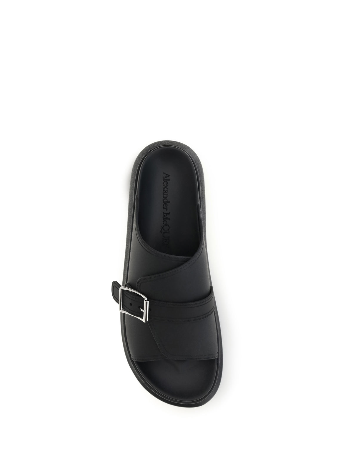 Alexander Mcqueen Buckle slide Sandals - Black