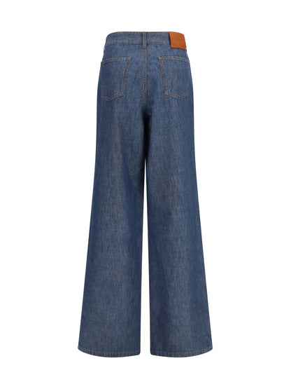 FENDI Wide-leg chambray Jeans
