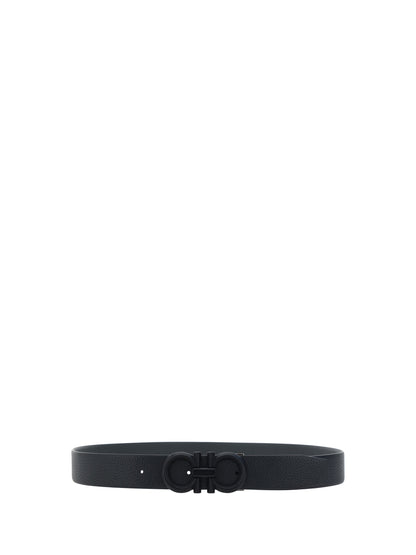 Ferragamo Gancini leather Belt - Black