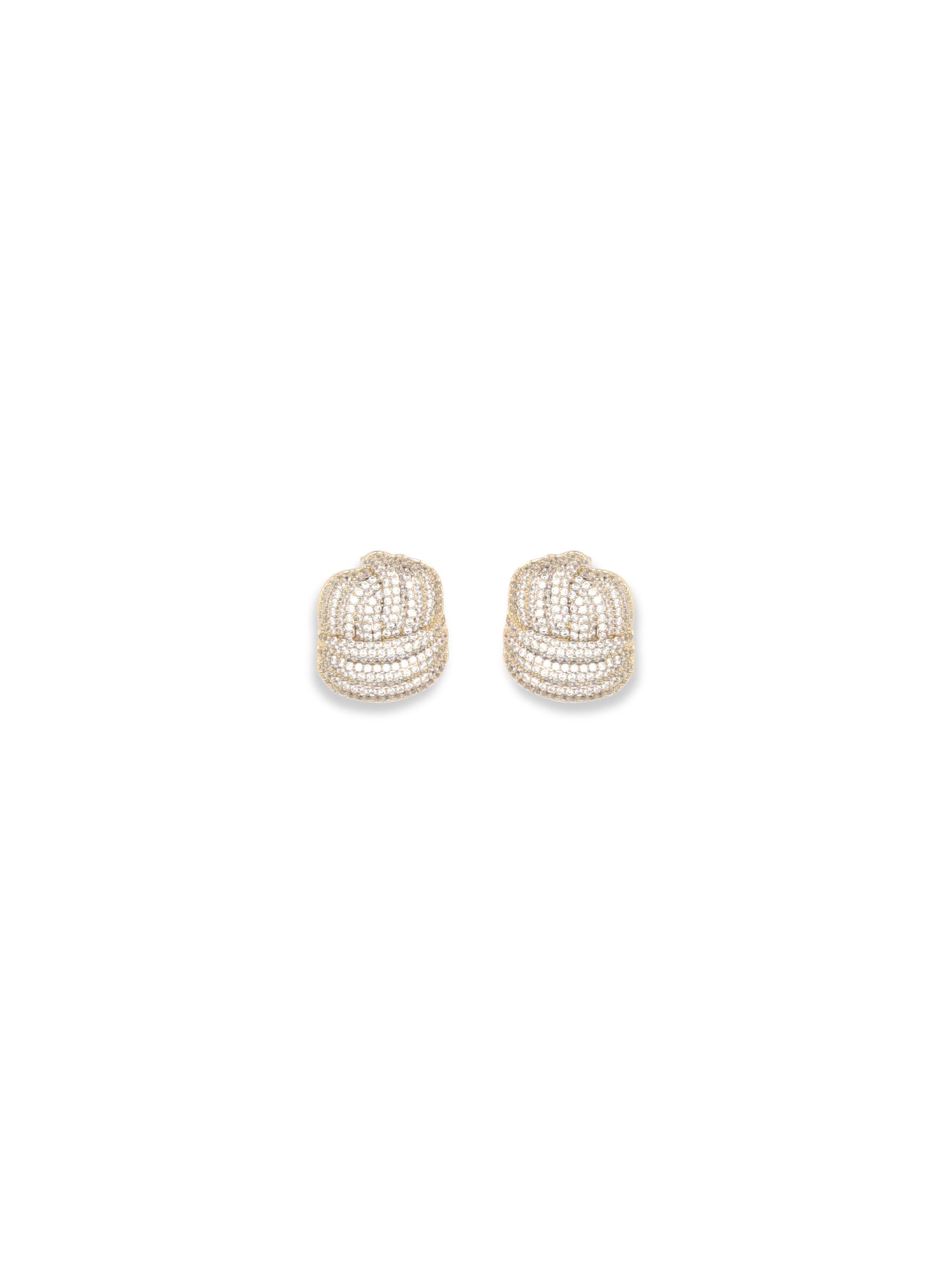 SELF-PORTRAIT Gold Crystal Knot Earrings