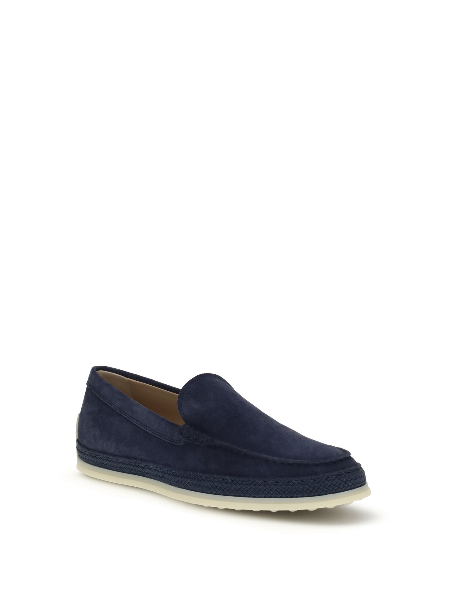 TOD'S Raffia and leather Slipper Loafers