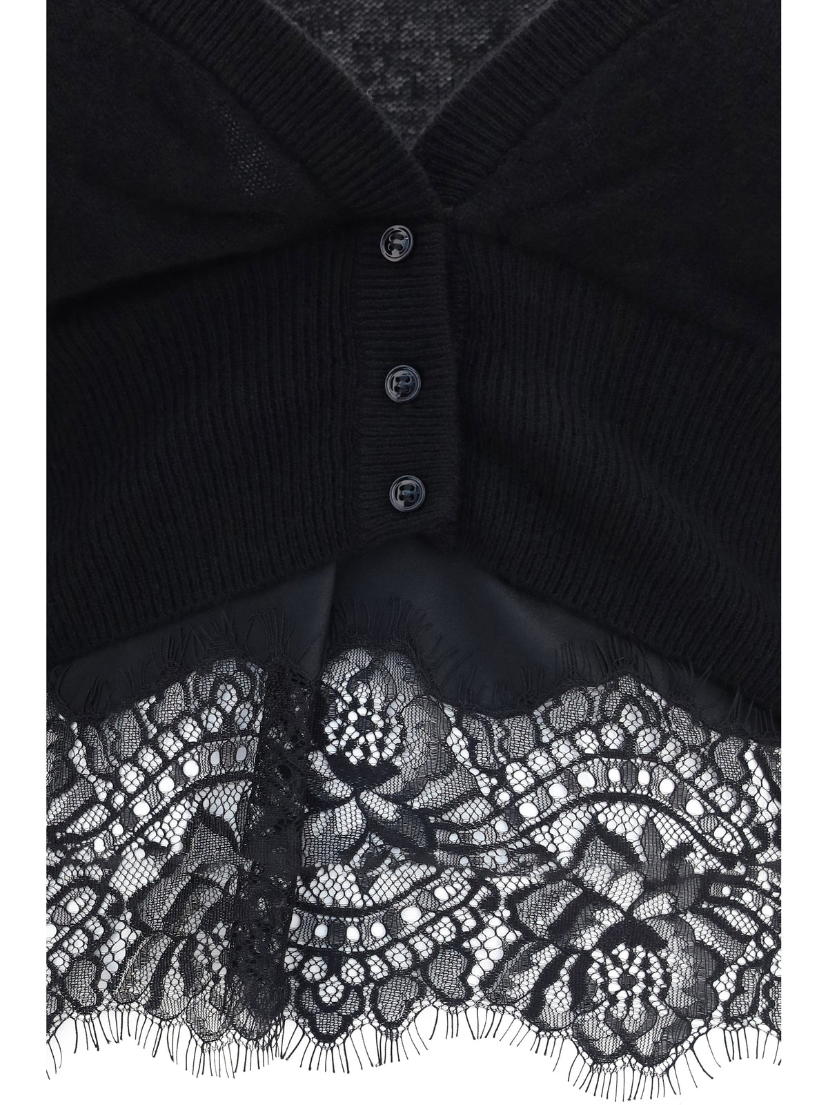 Ermanno Scervino Lace Cardigan - Black
