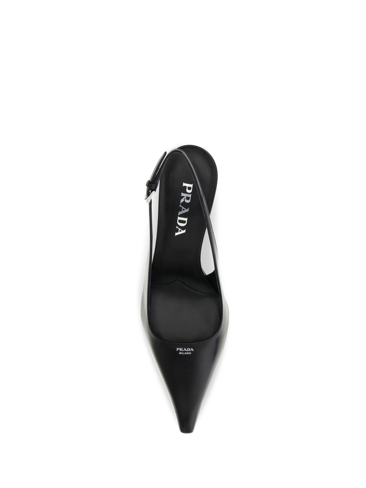 Prada Leather slingback Pumps - Black