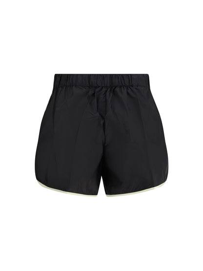 Prada Lightweight Re-Nylon Shorts - Nero+Vaniglia