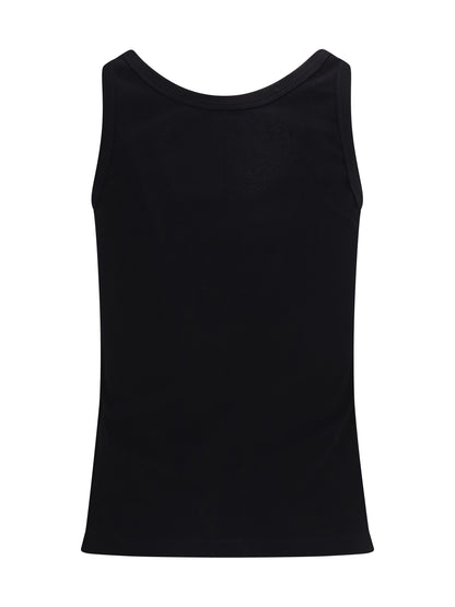 VERSACE Tank Top in cotton rib stretch