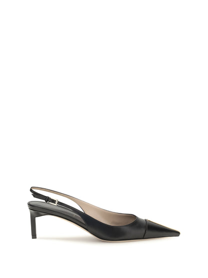 Tom Ford Leather Slingback Pumps - Black