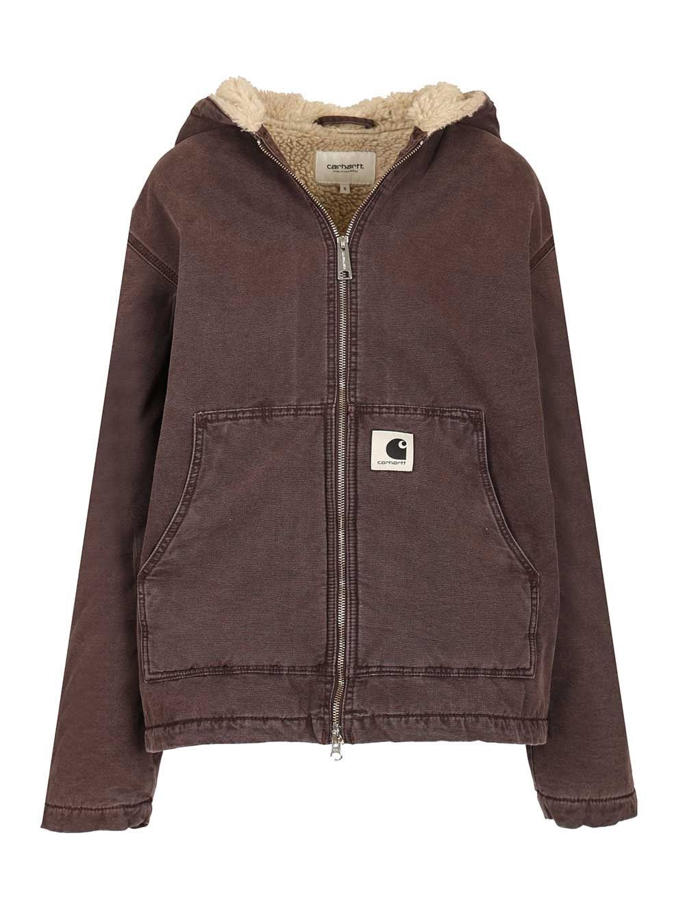 Carhartt Wip "Women's Hooded Mitch" Jacket - Brown