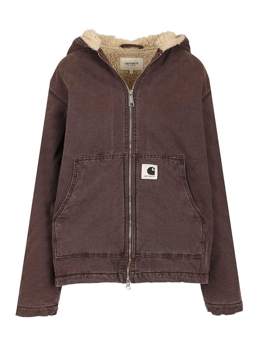 Carhartt Wip "Women's Hooded Mitch" Jacket - Brown