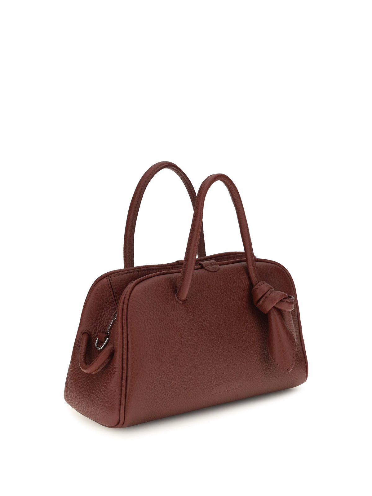 Jacquemus Le Petit Turismo leather Top Handle Bag - Burgundy