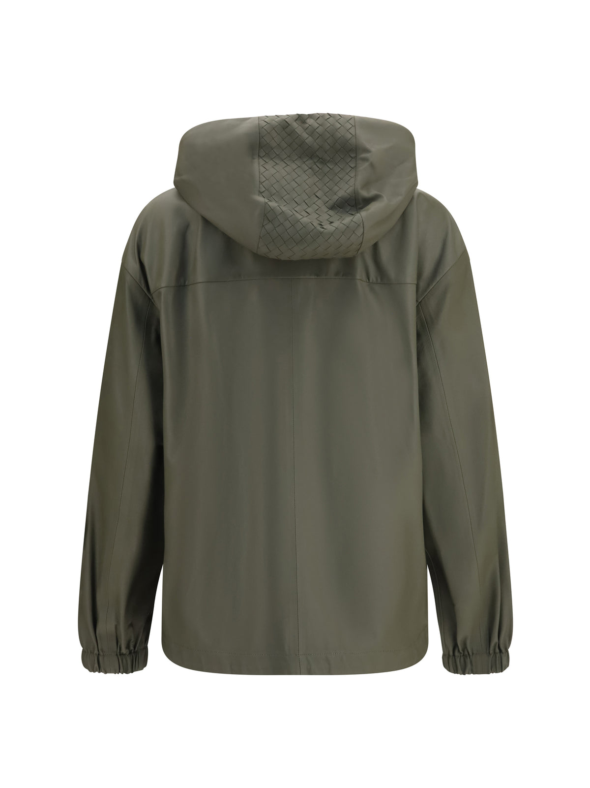 Bottega Veneta Lightweight nappa leather Jacket with Intrecciato Hood - Desert Taupe