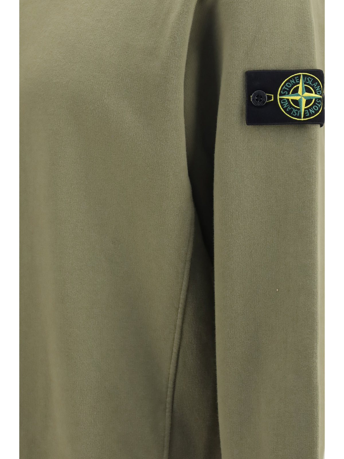 Stone Island Crewneck cotton Sweatshirt - Military Green