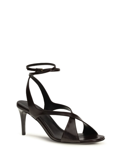 Khaite Liria Sandals - Dark Brown