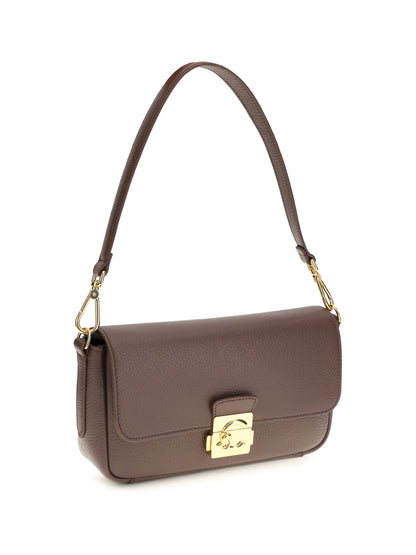 Coccinelle C-Me Lock medium Shoulder Bag - Berry