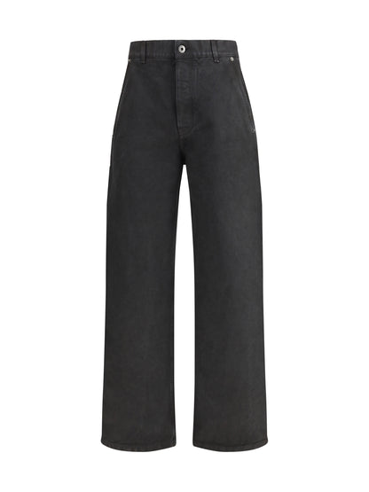 LOEWE Baggy Jeans with a decorative single belt detail